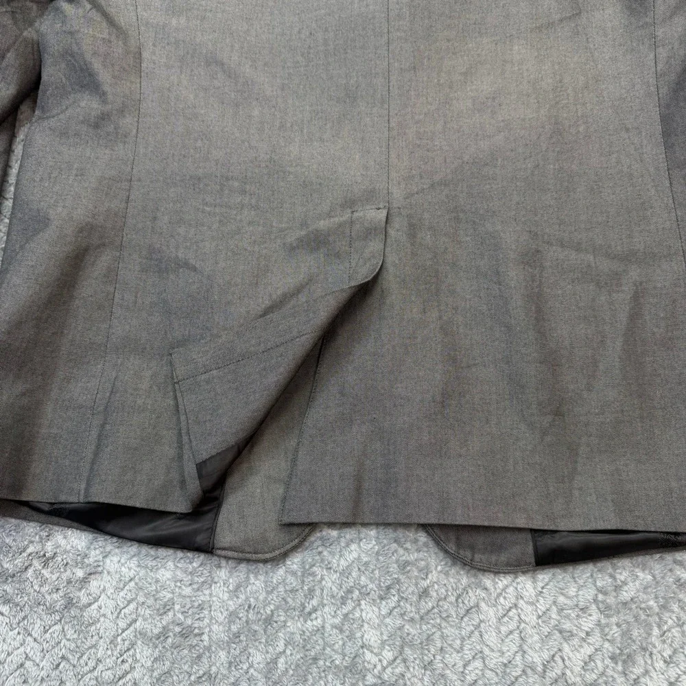 Rock & Republic Blazer Mens 44R‎ Gray Cotton Sport Coat Jacket Modern Edgy READ
